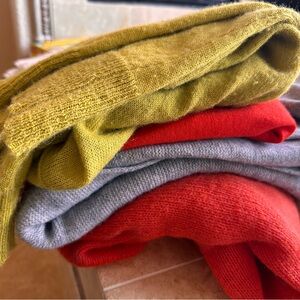 J. Crew and Uniqlo Vibrant sweater bundle size small